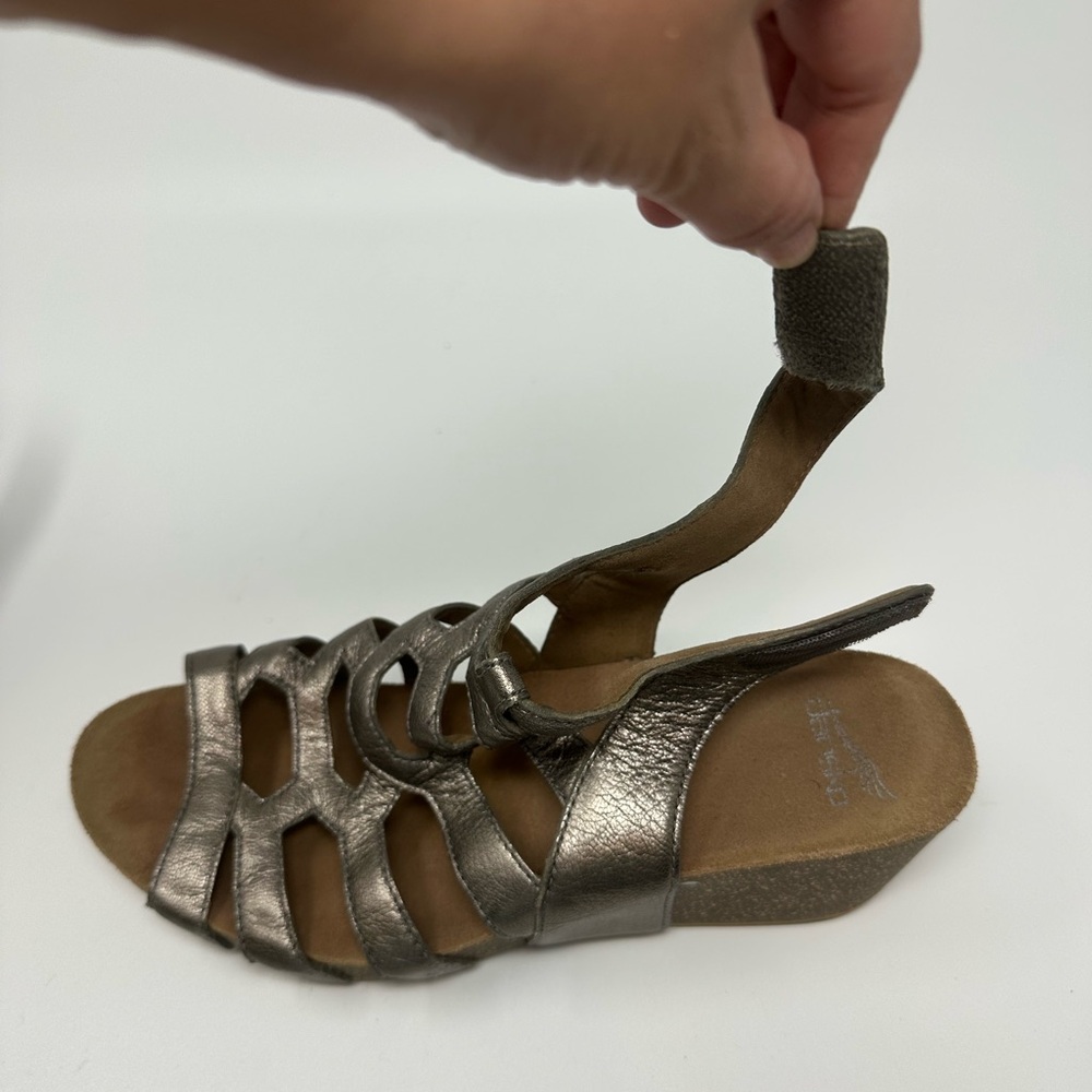 Dansko Selina Gladiator Sandals Metallic Leather Women's 41 - Picture 14 of 16